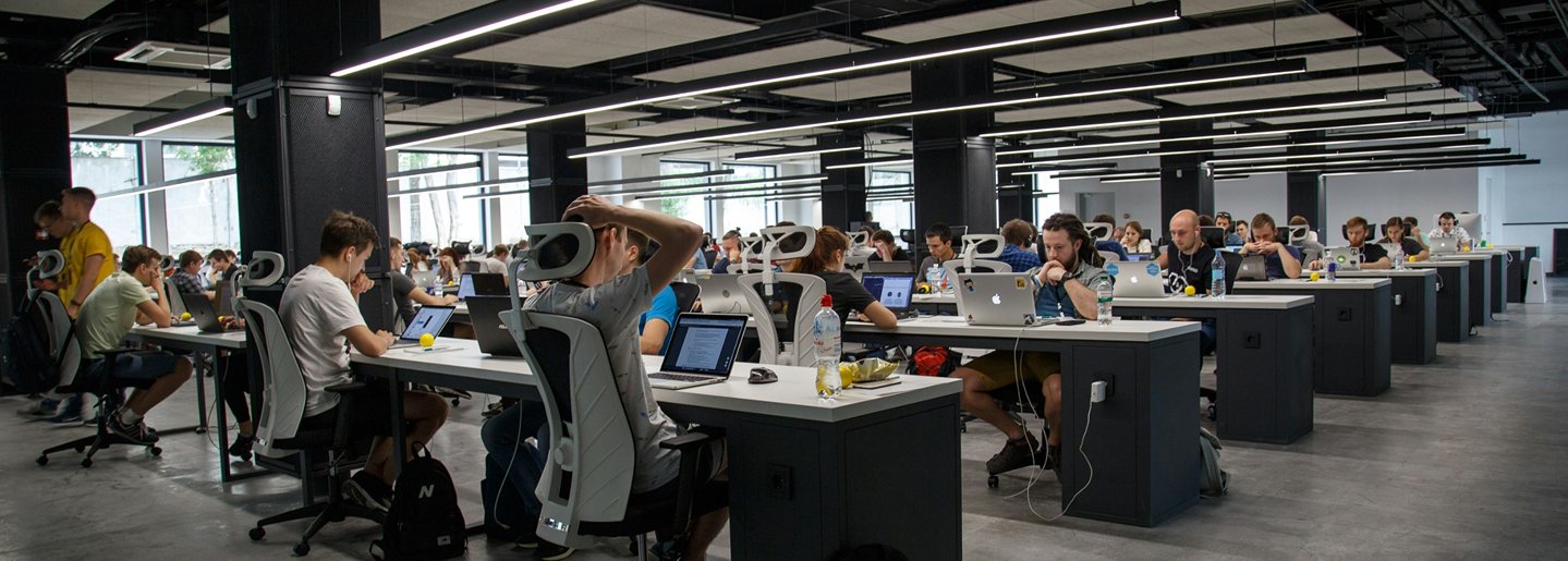 Employees working in an office
