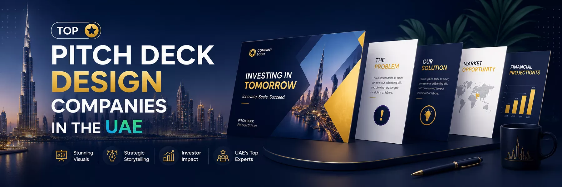 Top Pitch Deck Design Companies in the UAE